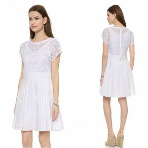 Madewell White Lace Eyelet Dress